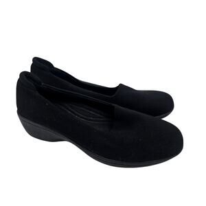 Bass Lite Donna Black Basic Slip on Stretch Comfort Shoe Women's 10 Minimalist